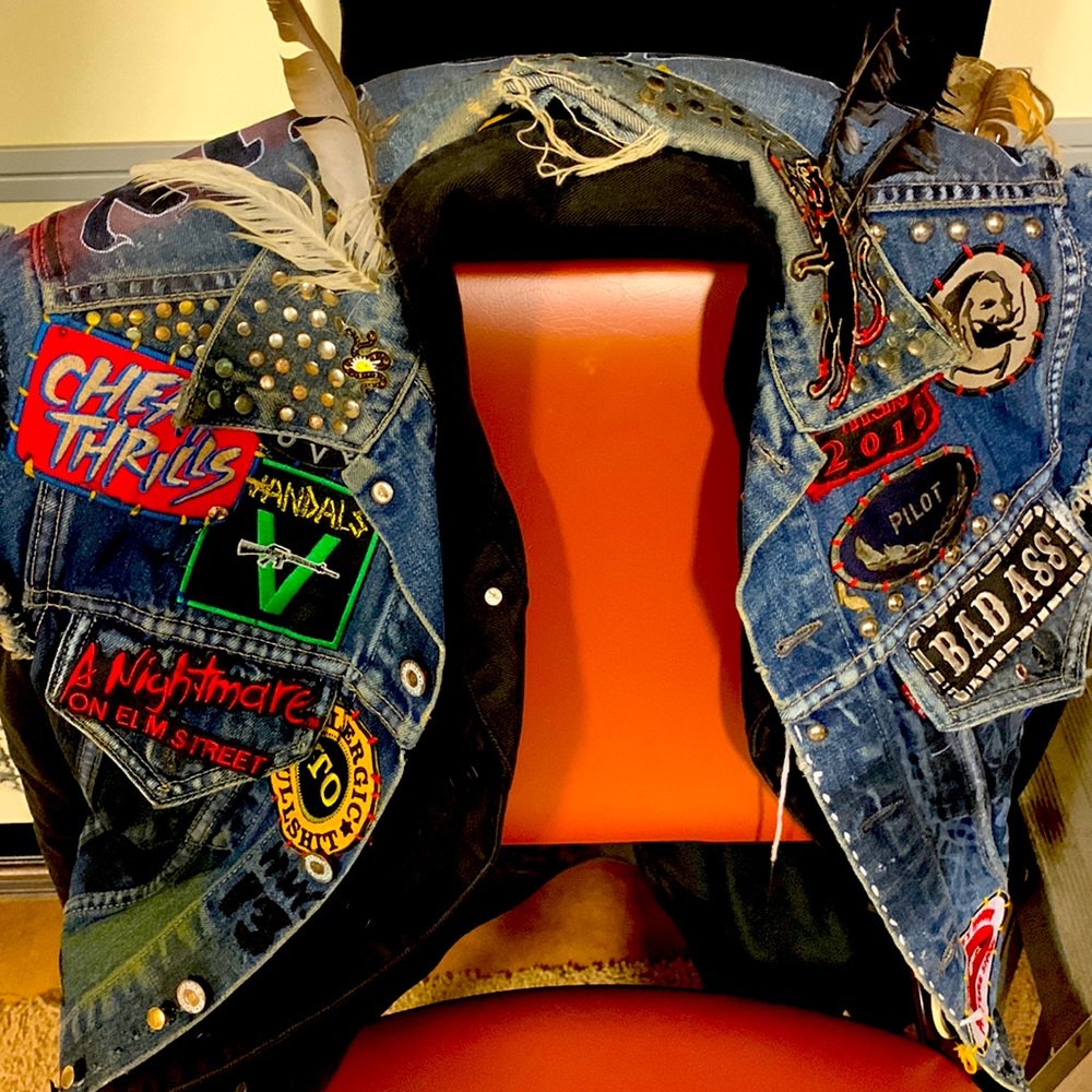 One of One 2022 #codycleen Trash Trade Drunk Rock Vest Acid Bath Mystic Fix Punk